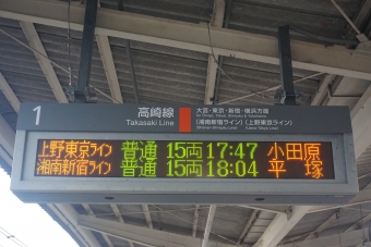行田駅から大宮駅の乗車記録(乗りつぶし)写真