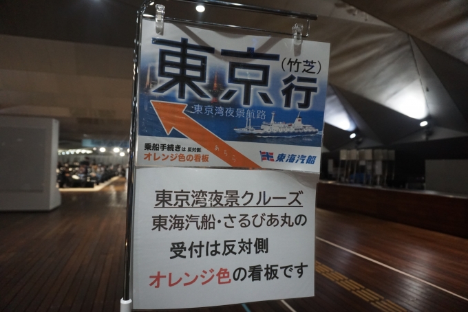 鉄道乗車記録の写真:旅の思い出(14)        「東京湾夜景クルーズ東京行き」