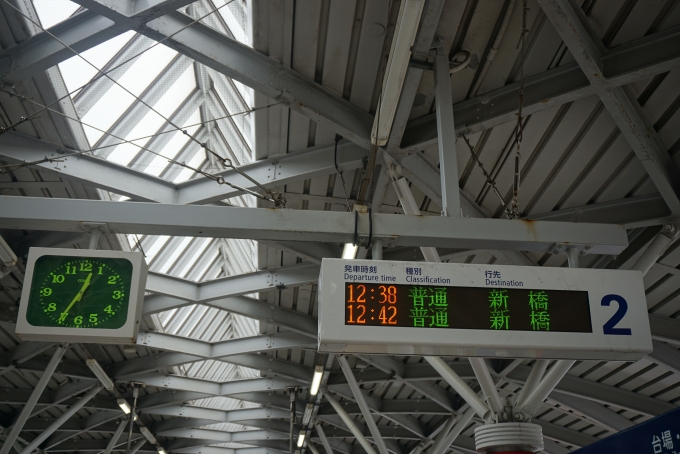 鉄道乗車記録の写真:駅舎・駅施設、様子(1)        「東京国際ターミナル駅発車案内」