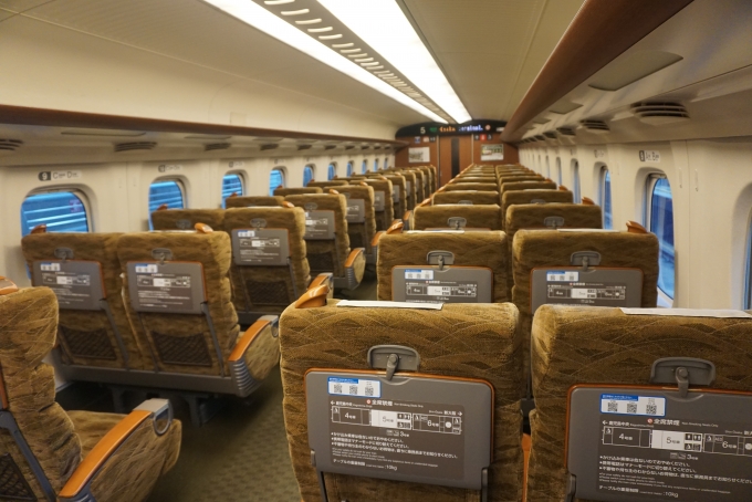 鉄道乗車記録の写真:車内設備、様子(8)        「JR西日本 787-7507の座席」