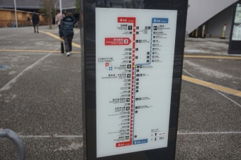 熊本駅前停留場から熊本城・市役所前停留場の乗車記録(乗りつぶし)写真