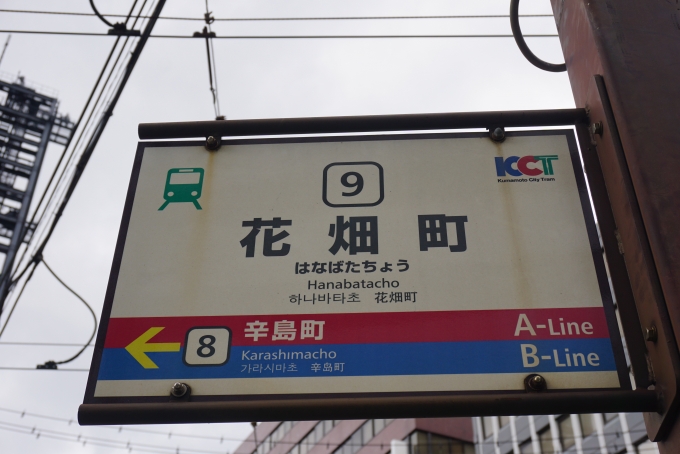 鉄道乗車記録の写真:駅名看板(3)        「花畑町」