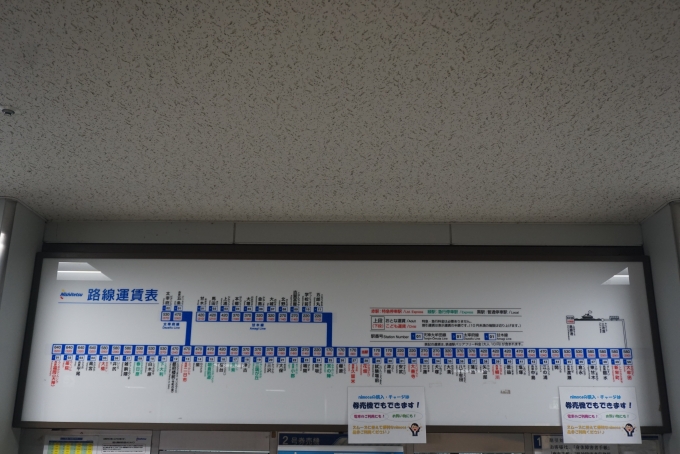 鉄道乗車記録の写真:駅舎・駅施設、様子(22)        「花畑駅きっぷ運賃」