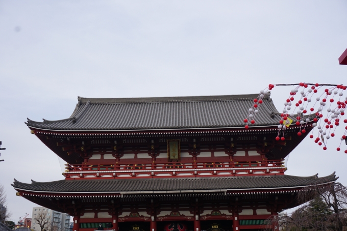鉄道乗車記録の写真:旅の思い出(7)        「浅草寺の宝蔵門（仁王門）」