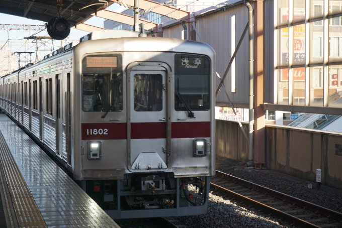 鉄道乗車記録の写真:乗車した列車(外観)(2)        「東武鉄道 11802」