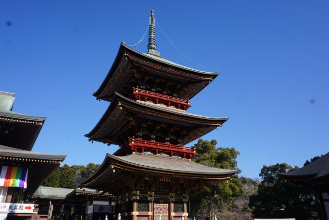 鉄道乗車記録の写真:旅の思い出(26)        「成田山新勝寺の三重塔」