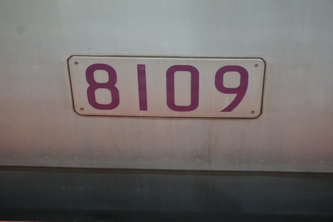 鉄道乗車記録の写真:車両銘板(3)        「東京メトロ 8109」