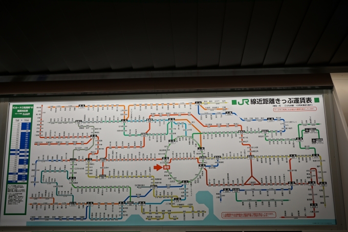 鉄道乗車記録の写真:駅舎・駅施設、様子(4)        「原宿駅きっぷ運賃」