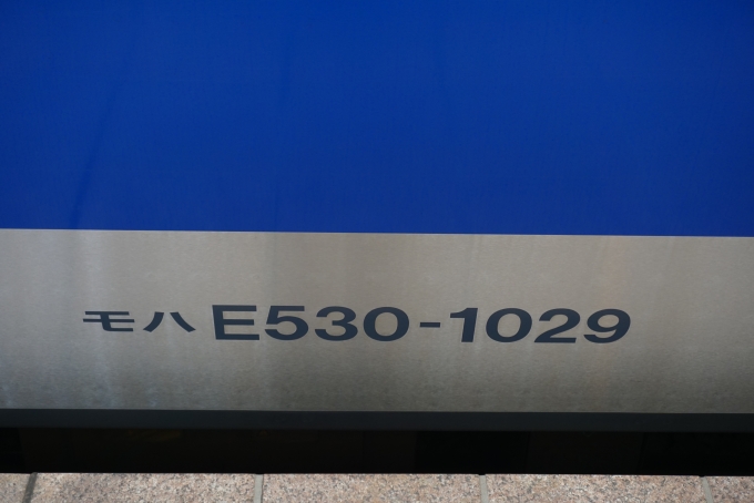 鉄道乗車記録の写真:車両銘板(5)        「JR東日本 モハE530-1029」