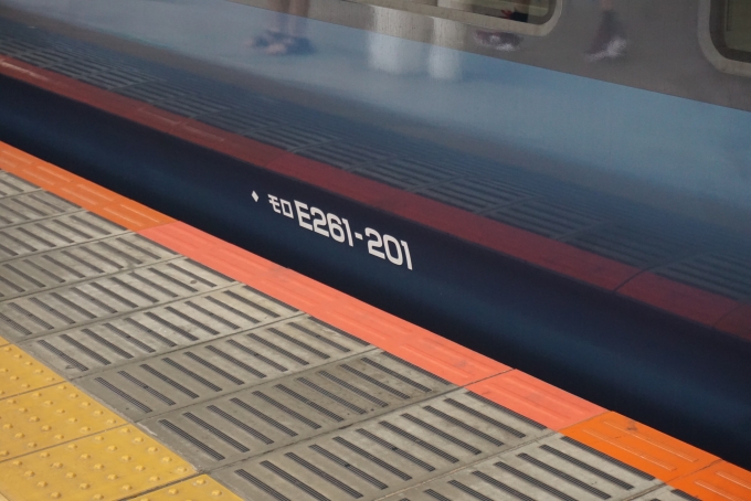 鉄道乗車記録の写真:車両銘板(5)        「JR東日本 モロE261-201」