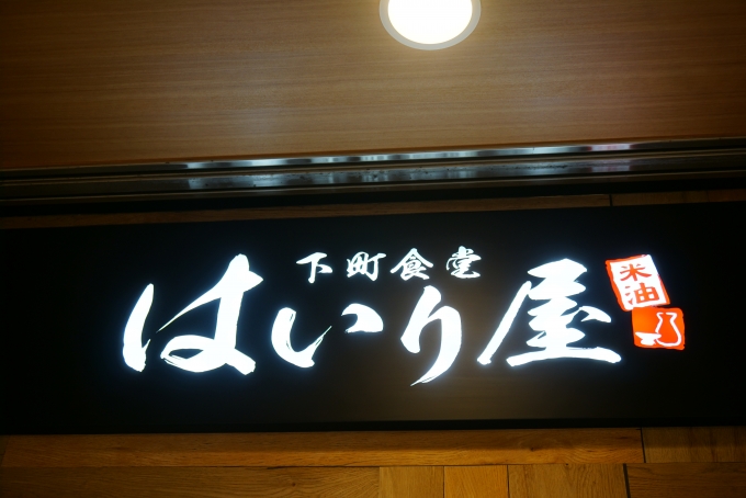 鉄道乗車記録の写真:旅の思い出(12)        「上野駅構内にあるはいり屋で夜ご飯」
