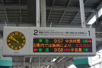 北越谷駅から新越谷駅の乗車記録(乗りつぶし)写真