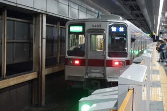 新越谷駅から北越谷駅の乗車記録(乗りつぶし)写真