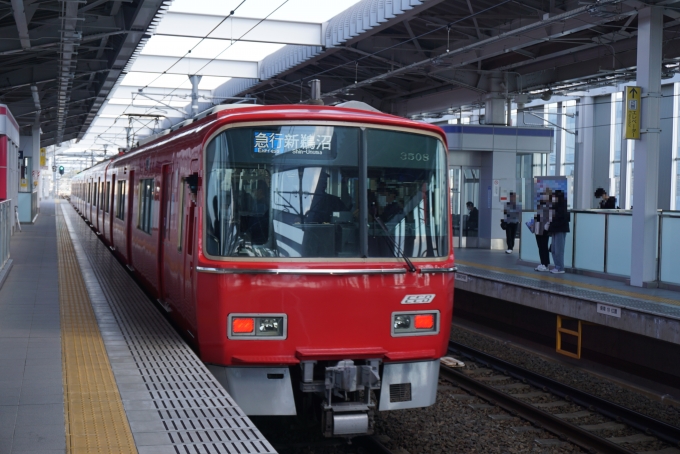 鉄道乗車記録の写真:乗車した列車(外観)(11)        「名古屋鉄道 3508」