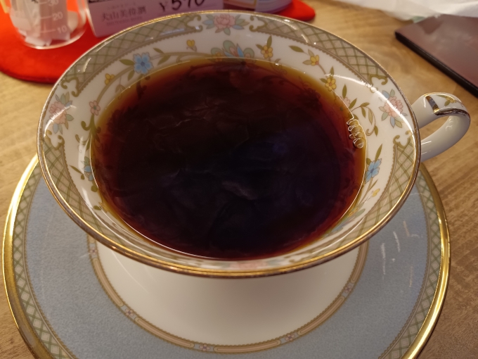 鉄道乗車記録の写真:旅の思い出(34)        「豆腐かふぇ 浦嶌のコーヒー」