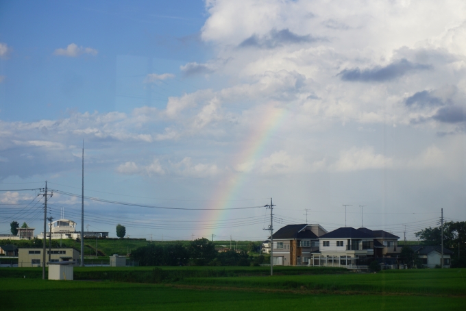 鉄道乗車記録の写真:車窓・風景(7)        「虹」