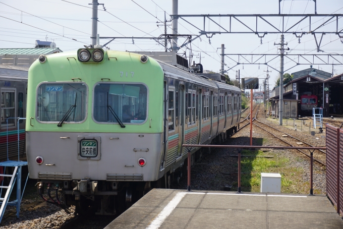 鉄道乗車記録の写真:乗車した列車(外観)(11)        「上毛電気鉄道 717 」