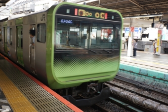 西日暮里駅から新宿駅の乗車記録(乗りつぶし)写真