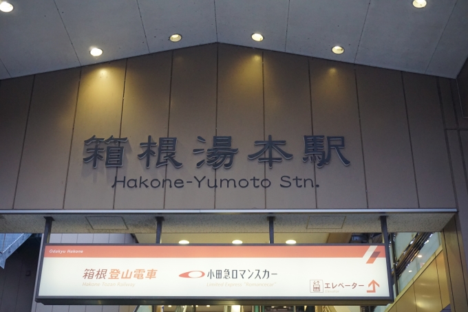 鉄道乗車記録の写真:駅舎・駅施設、様子(2)        「箱根湯本駅入口」