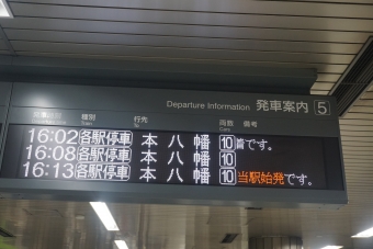 新宿駅から九段下駅の乗車記録(乗りつぶし)写真