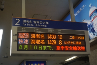 横浜駅から海老名駅:鉄道乗車記録の写真