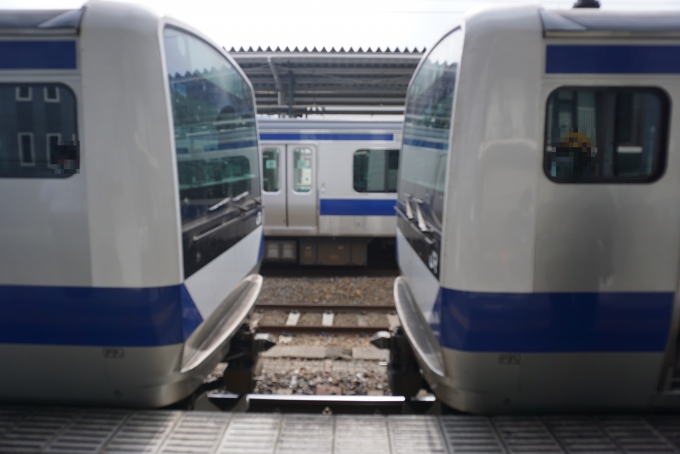 鉄道乗車記録の写真:乗車した列車(外観)(4)        「土浦駅で車両切り離し」