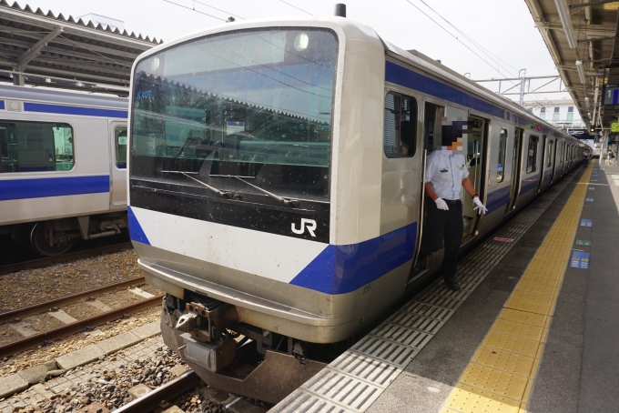 鉄道乗車記録の写真:乗車した列車(外観)(5)        「JR東日本 クハE531-7」