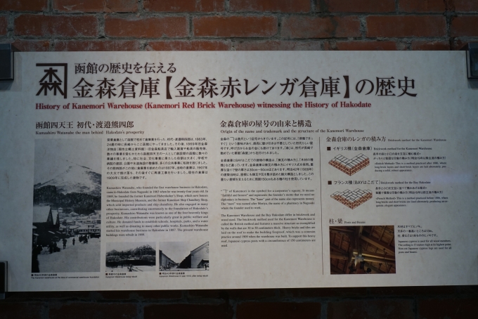 鉄道乗車記録の写真:旅の思い出(5)        「金森赤レンガ倉庫のの歴史」