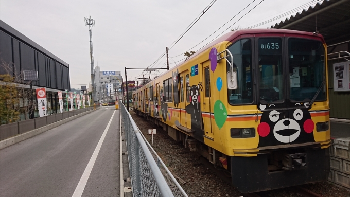 鉄道乗車記録の写真:乗車した列車(外観)(1)          「乗車前に撮影
上熊本側車両」