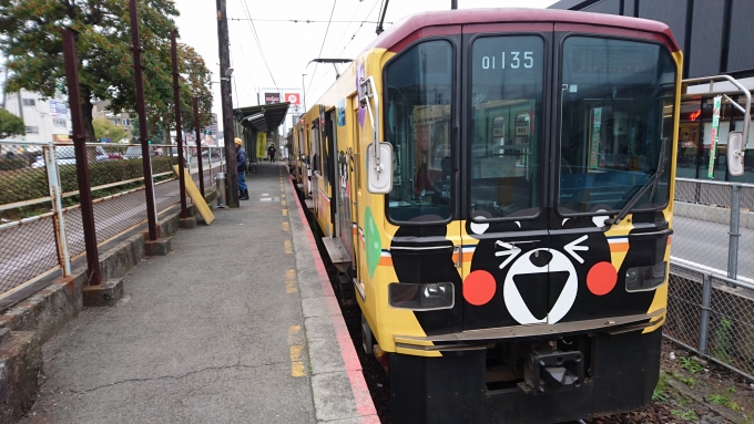 鉄道乗車記録の写真:乗車した列車(外観)(6)        「北熊本側車両」
