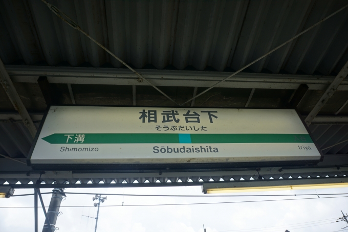 鉄道乗車記録の写真:駅名看板(3)        「相武台下駅」