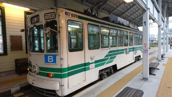杉塘停留場から上熊本駅前停留場の乗車記録(乗りつぶし)写真