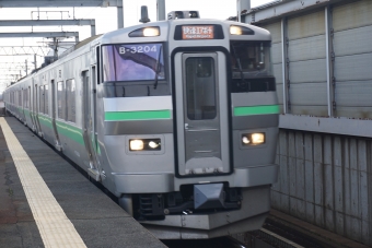 千歳駅から小樽駅の乗車記録(乗りつぶし)写真