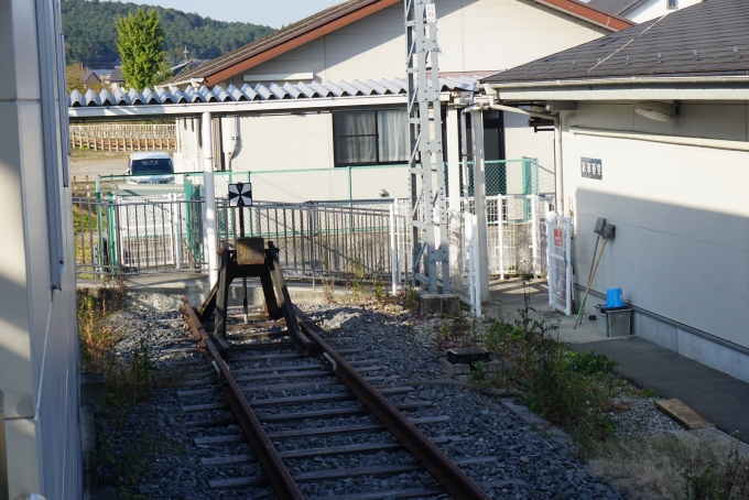 鉄道乗車記録の写真:駅舎・駅施設、様子(7)        「越生駅車止め」