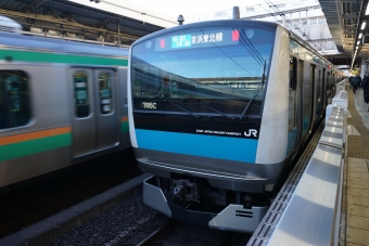 西日暮里駅から上野駅の乗車記録(乗りつぶし)写真