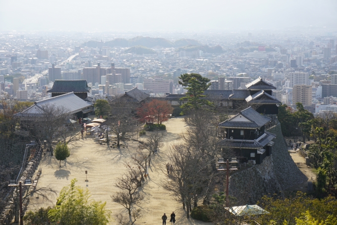 鉄道乗車記録の写真:旅の思い出(6)        「松山城天守閣からの眺め2」