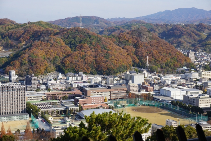 鉄道乗車記録の写真:旅の思い出(7)        「松山城天守閣からの眺め3」