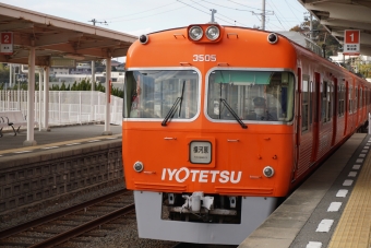 梅津寺駅から松山市駅:鉄道乗車記録の写真