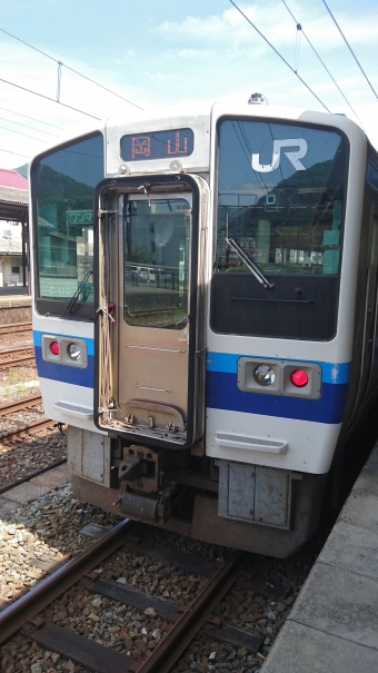 新見駅から岡山駅の乗車記録(乗りつぶし)写真