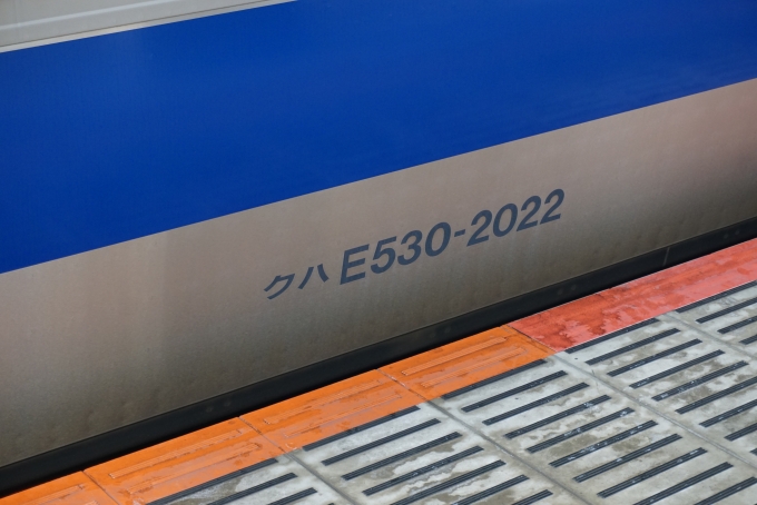 鉄道乗車記録の写真:車両銘板(4)        「JR東日本 クハE530-2022」