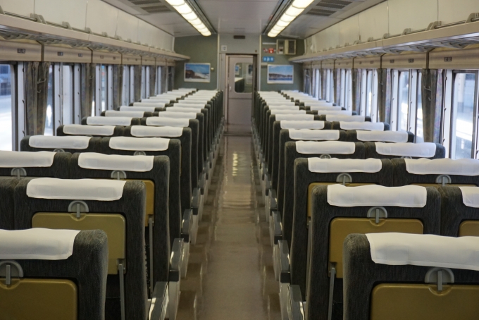 鉄道乗車記録の写真:車内設備、様子(9)        「JR東日本 サハ185-4車内」