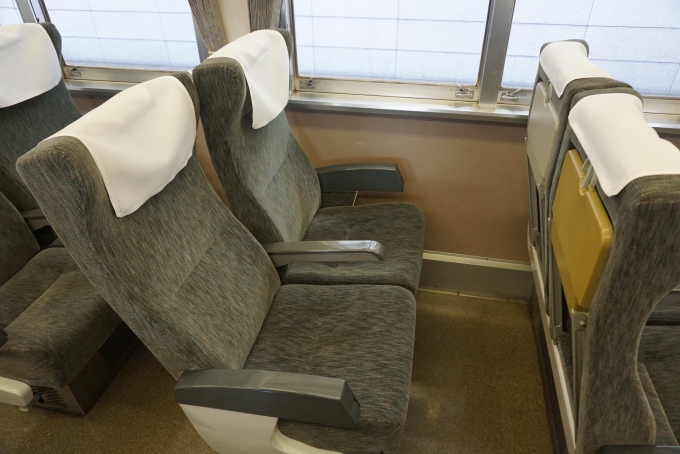 鉄道乗車記録の写真:車内設備、様子(10)        「JR東日本 サハ185-4のリクライニング」