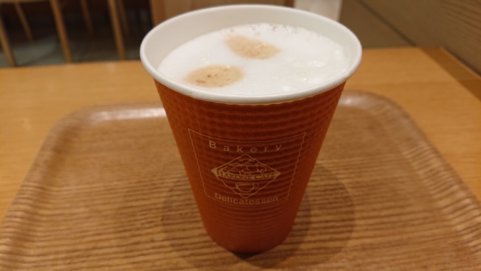 鉄道乗車記録の写真:旅の思い出(6)        「箱根カフェで注文したカフェラテ」