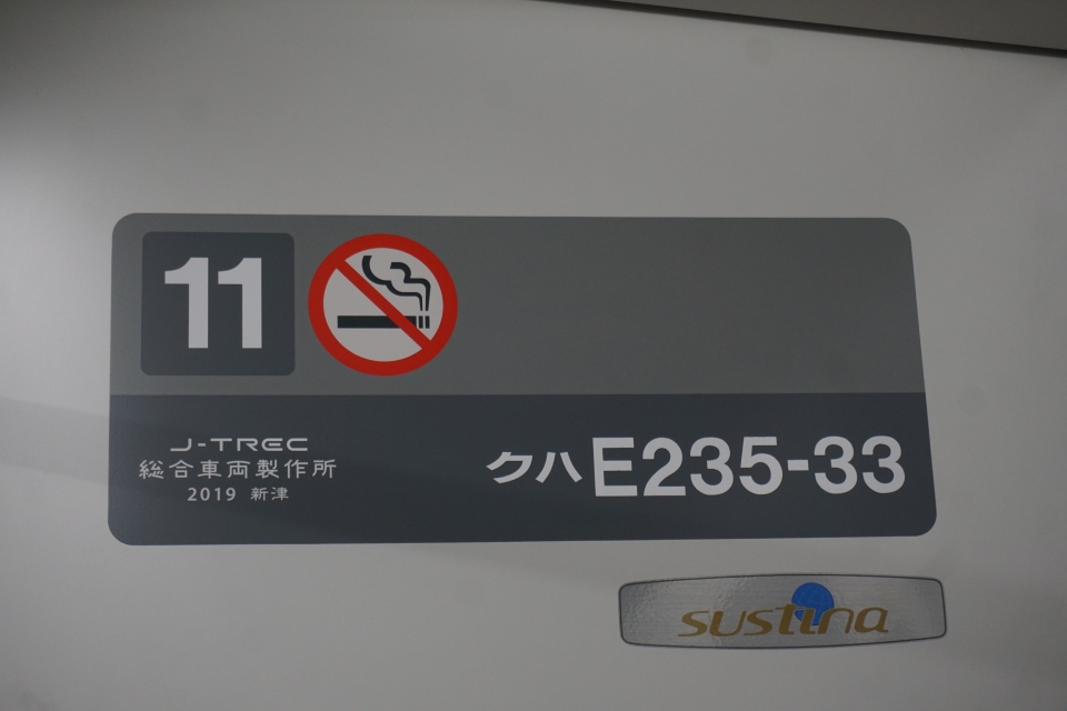 鉄道乗車記録「新宿駅から日暮里駅」車両銘板の写真(2) by トレイン 撮影日時:2021年02月20日