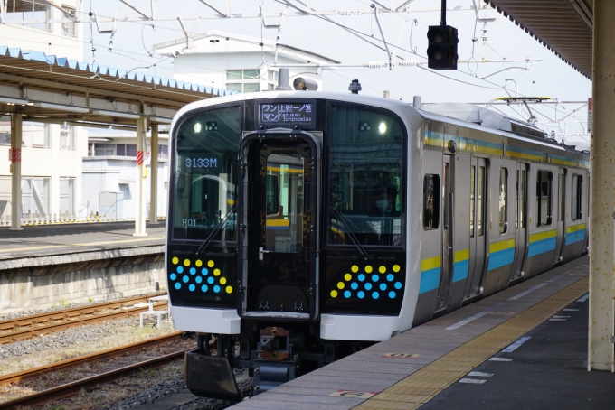 鉄道乗車記録の写真:乗車した列車(外観)(2)        「JR東日本 クモハE131-1
乗車前に撮影」