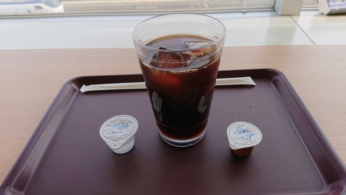 鉄道乗車記録の写真:旅の思い出(19)        「京都鉄道博物館レストランで注文したアイスコーヒー」