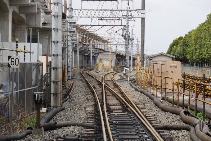 鉄道乗車記録の写真:駅舎・駅施設、様子(15)        「高架化になる前の野田市駅ホーム」