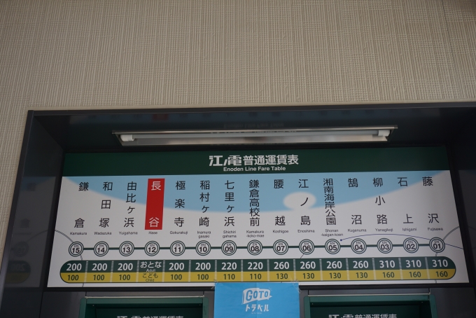 鉄道乗車記録の写真:駅舎・駅施設、様子(1)        「長谷駅きっぷ運賃」