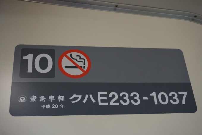 鉄道乗車記録の写真:車両銘板(1)        「JR東日本 クハE233-1007」