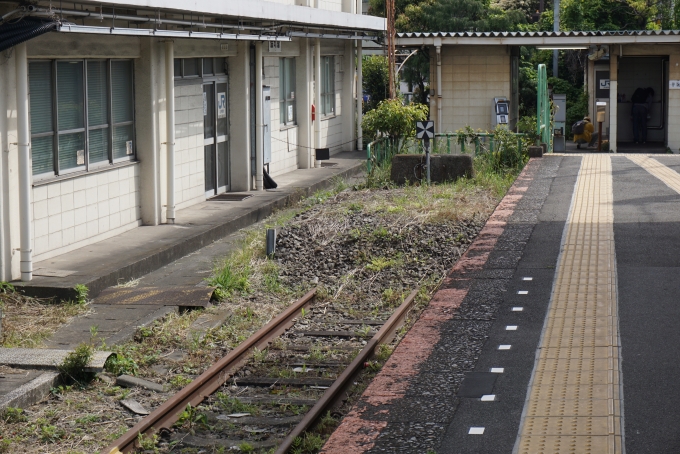 鉄道乗車記録の写真:駅舎・駅施設、様子(4)        「扇町駅車止め」